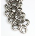 veche bratara 'chainmaille", din argint. Franta pre-1950